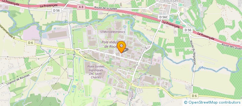 localisation de l'entreprise CELLEXA  ROUSSET