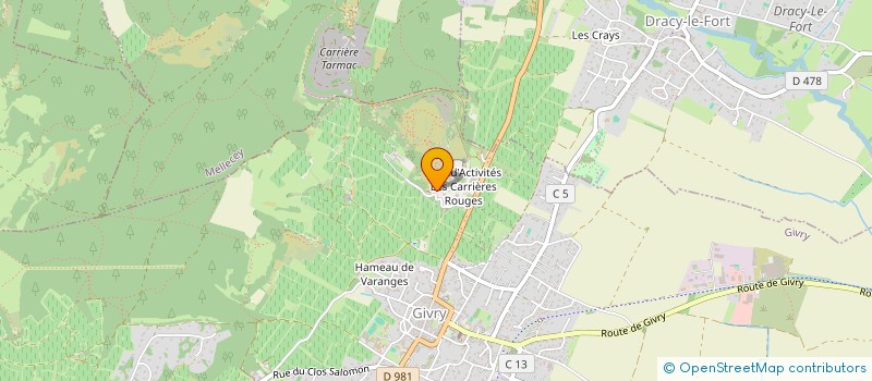 localisation de l'entreprise CELLIER AUX MOINES à GIVRY