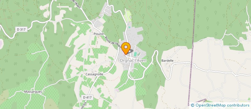 localisation de l'entreprise CELLIER DE L'AVEN D'ORGNAC à ORGNAC-L'AVEN