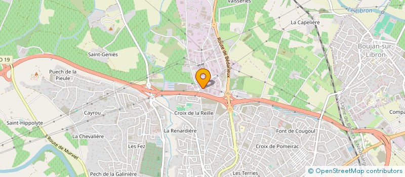 localisation de l'entreprise CELLIOS  BEZIERS