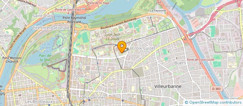 localisation de l'entreprise CELLIXIO  VILLEURBANNE