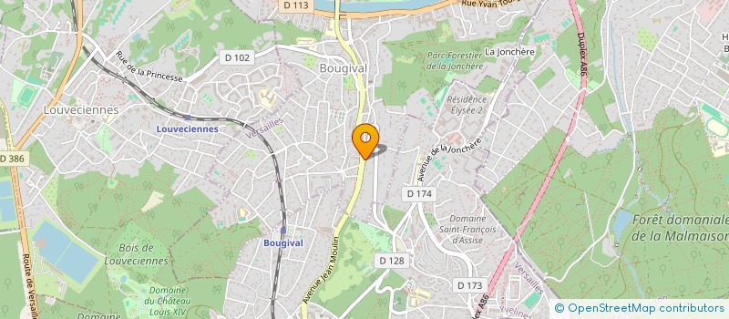 localisation de l'entreprise CELLOISE DE TRAVAUX  BOUGIVAL