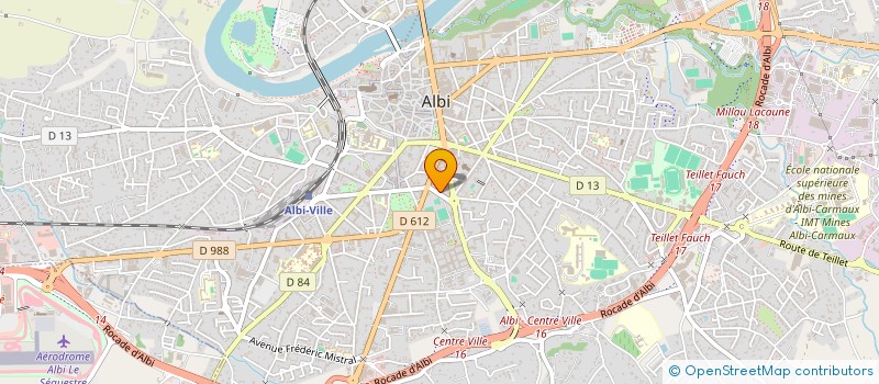 localisation de l'entreprise CELLU CENTER ALBI à ALBI