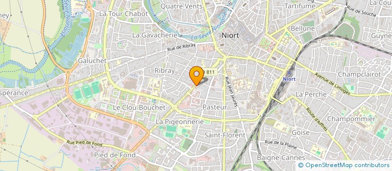 localisation de l'entreprise CELLUC  NIORT