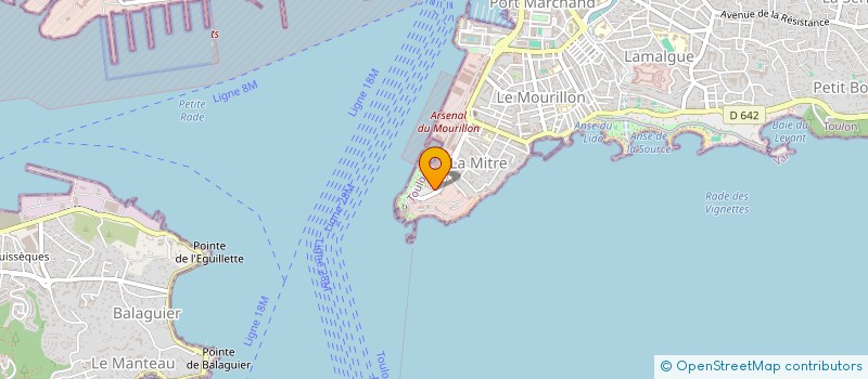 localisation de l'entreprise CELLULE COHESION PSP GARM TOULON  TOULON