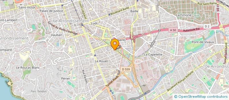 localisation de l'entreprise CELLULE D ECOUTE SOUTIEN ET PRESENCE 13 à MARSEILLE