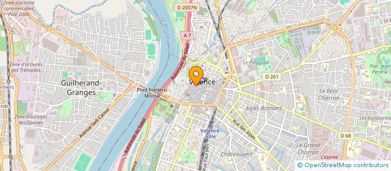 localisation de l'entreprise CELLULE POUR LE DEVELOPPEMENT (C.P.D.) à VALENCE