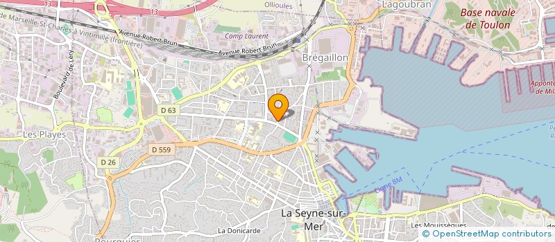 localisation de l'entreprise CELLULE REFLEXIONS UNION SPORTIVE SEYNOISE (CRUSS)  LA SEYNE-SUR-MER