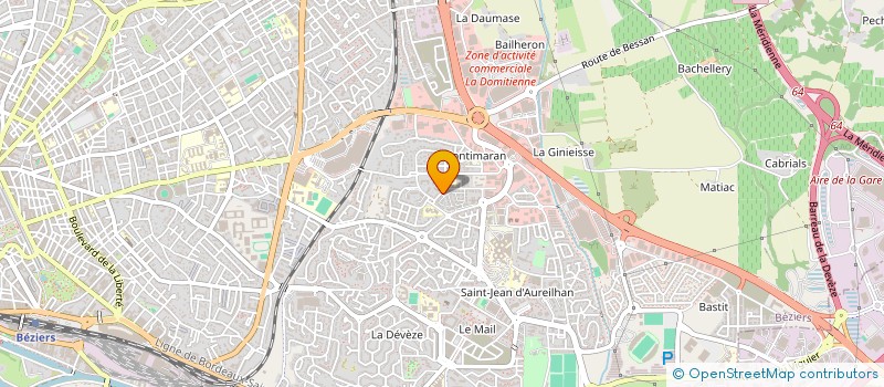 localisation de l'entreprise CELLYDANCE  BEZIERS