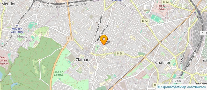 localisation de l'entreprise CELLYJE à CLAMART