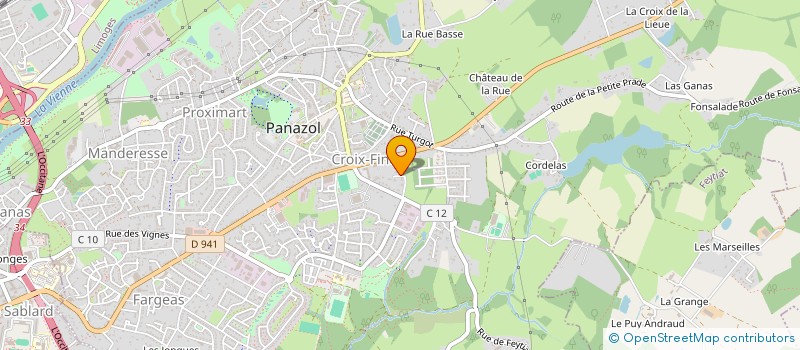 localisation de l'entreprise CELMA à PANAZOL