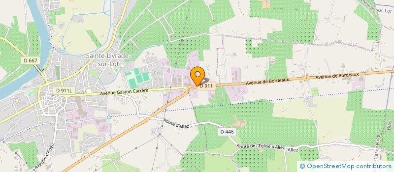 localisation de l'entreprise CELMAR à SAINTE-LIVRADE-SUR-LOT