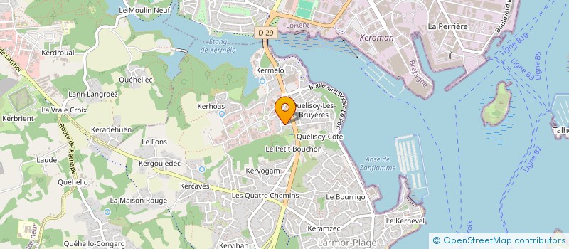 localisation de l'entreprise CELMAX  LARMOR-PLAGE