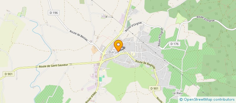 localisation de l'entreprise CELO à BARJAC
