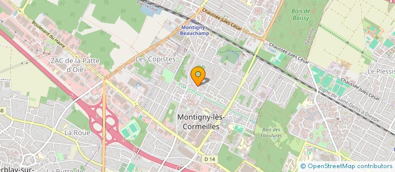 localisation de l'entreprise CELO TRANSPORTS ET LOCATION CELO TRANS LOC à MONTIGNY-LES-CORMEILLES