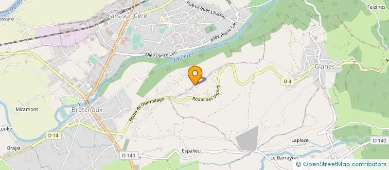 localisation de l'entreprise CELOD  GIRAC