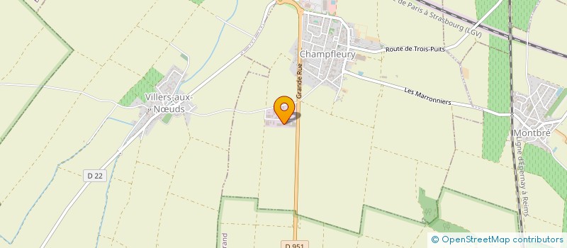 localisation de l'entreprise CELODEV  CHAMPFLEURY