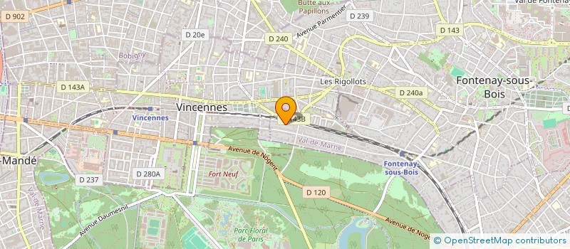 localisation de l'entreprise CELOGIQUE à FONTENAY-SOUS-BOIS