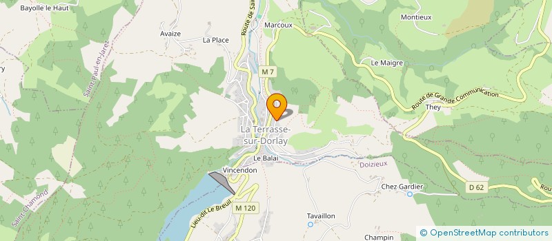 localisation de l'entreprise CELOMA  LA TERRASSE-SUR-DORLAY