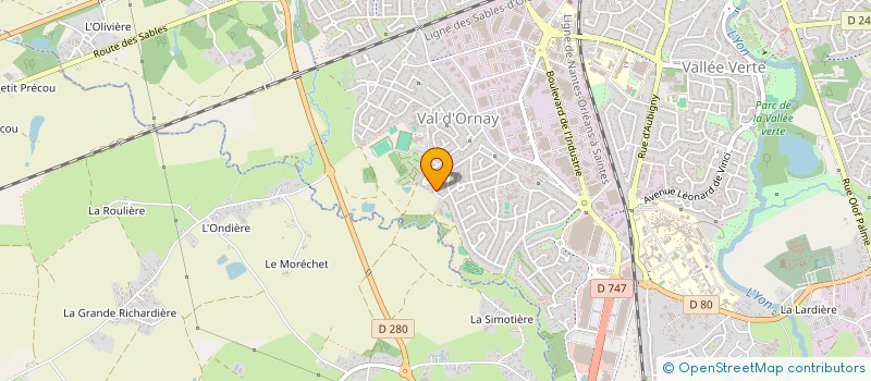 localisation de l'entreprise CELONI 85 à LA ROCHE-SUR-YON