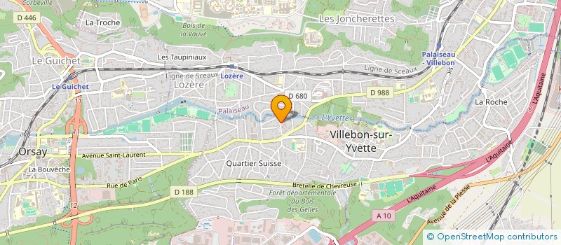localisation de l'entreprise CELOR à VILLEBON-SUR-YVETTE