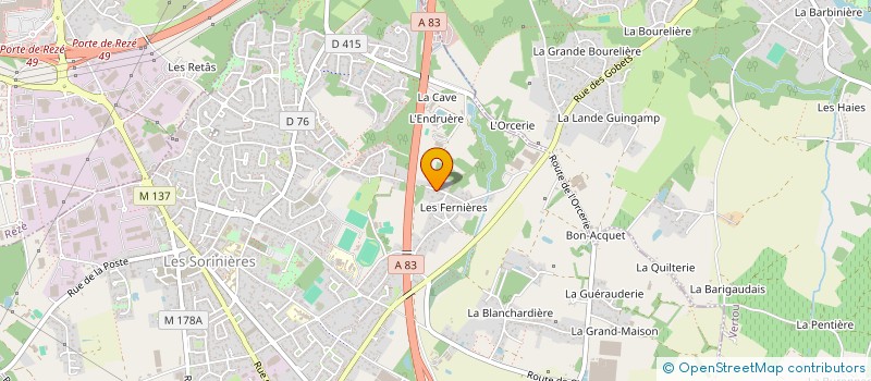 localisation de l'entreprise CELOSIE  LES SORINIERES