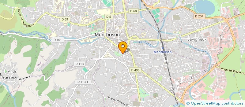 localisation de l'entreprise CELP SERVICES  MONTBRISON