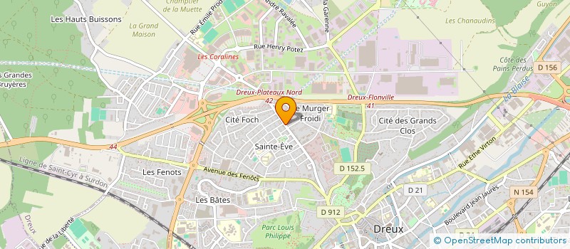 localisation de l'entreprise CELPHI à DREUX
