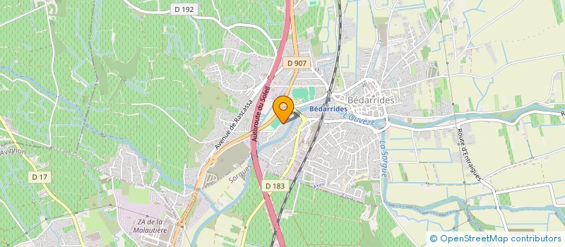 localisation de l'entreprise CELPHIE  BEDARRIDES