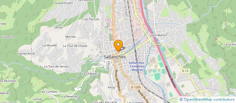 localisation de l'entreprise CELSA à SALLANCHES