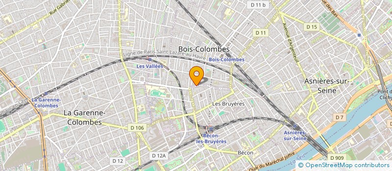 localisation de l'entreprise CELSAC à BOIS-COLOMBES