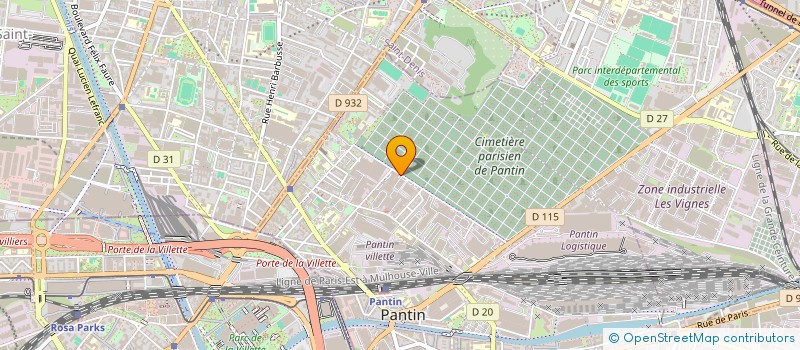 localisation de l'entreprise CELSIUS à PANTIN