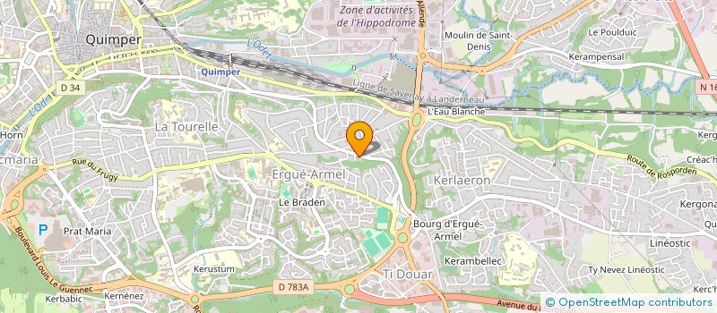 localisation de l'entreprise CELT'ETANCH à QUIMPER