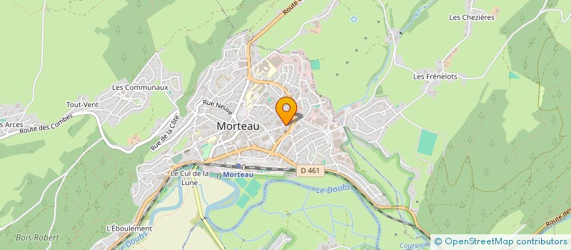 localisation de l'entreprise CELT'EVENT  MORTEAU