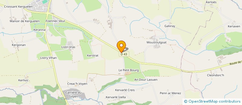 localisation de l'entreprise CELT METAL  POULDERGAT