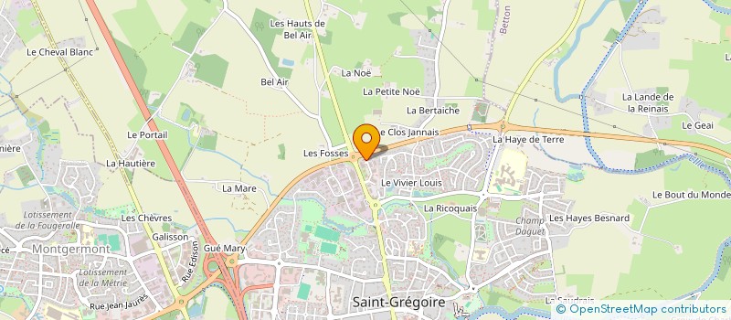 localisation de l'entreprise CELT'SERVICES à SAINT-GREGOIRE