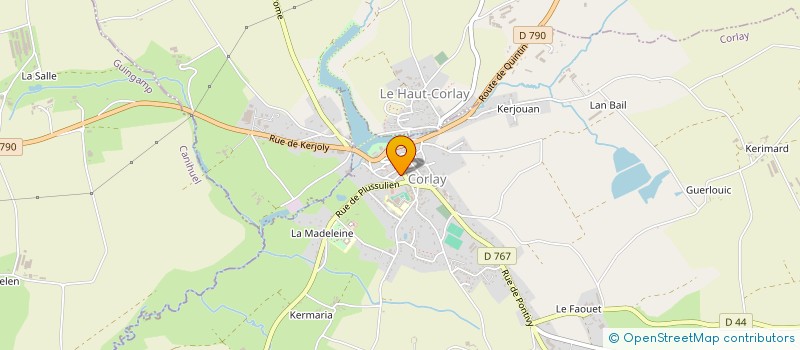 localisation de l'entreprise CELT'SERVICES  CORLAY