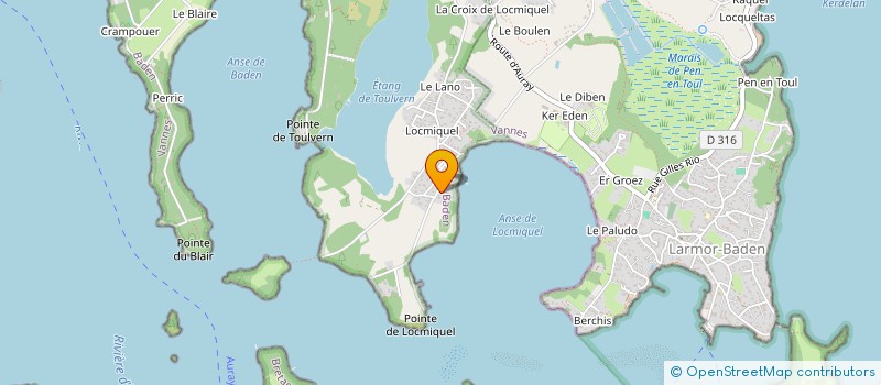 localisation de l'entreprise CELTARVOR  BADEN