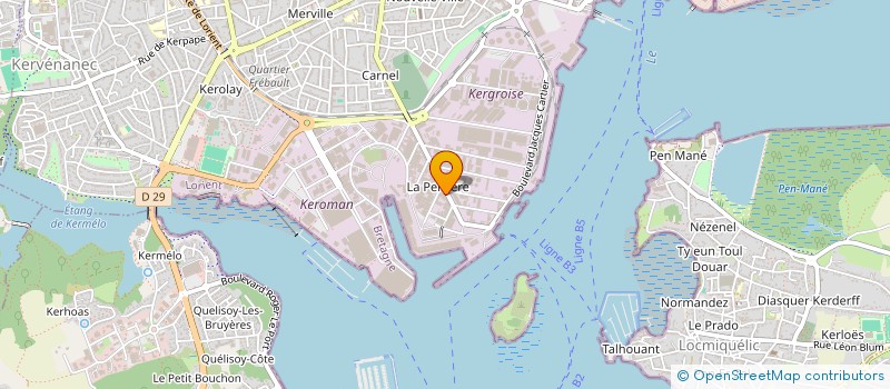 localisation de l'entreprise CELTEC à LORIENT