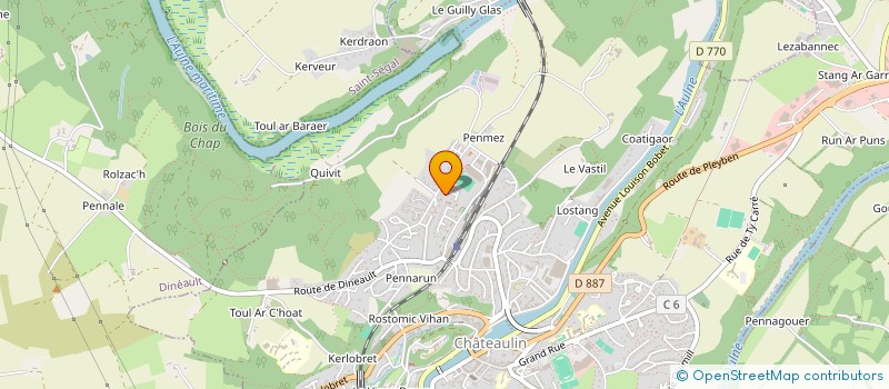 localisation de l'entreprise CELTES  CHATEAULIN