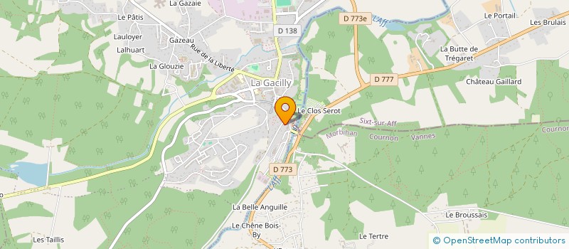 localisation de l'entreprise CELTETUDES SARL à LA GACILLY