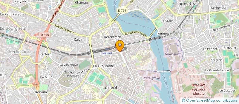 localisation de l'entreprise CELTEVEN à LORIENT