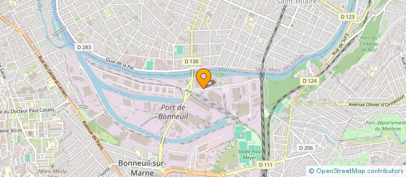 localisation de l'entreprise CELTEX à BONNEUIL-SUR-MARNE