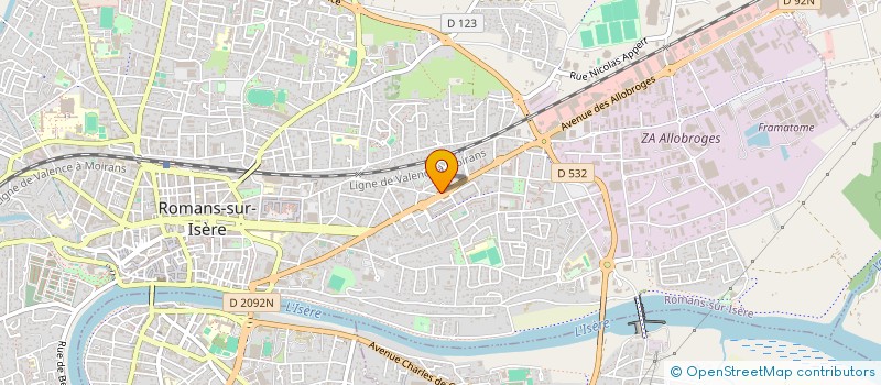 localisation de l'entreprise CELTHI SPORT SARL  ROMANS-SUR-ISERE