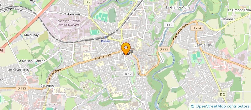 localisation de l'entreprise CELTIC 9 PLACE DUCLOS  DINAN