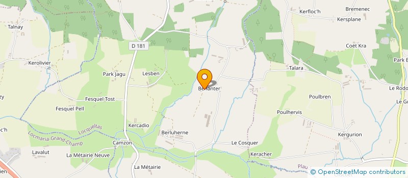 localisation de l'entreprise CELTIC BETON  LOCQUELTAS