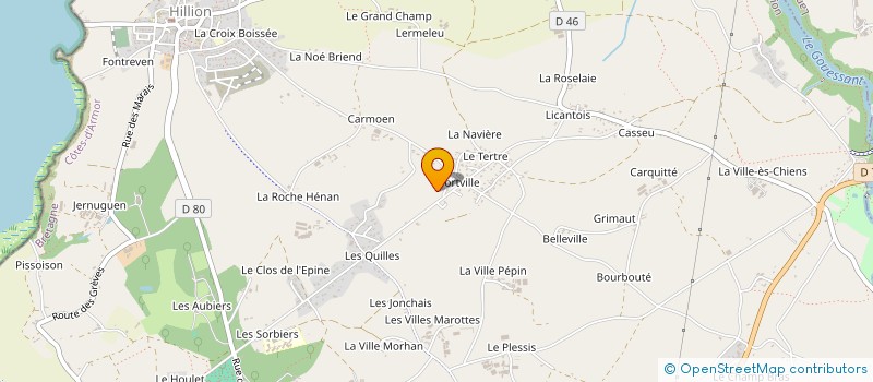 localisation de l'entreprise CELTIC CARRELAGE à HILLION