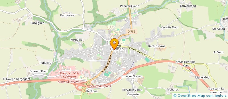 localisation de l'entreprise CELTIC CONTACT  PLEYBEN