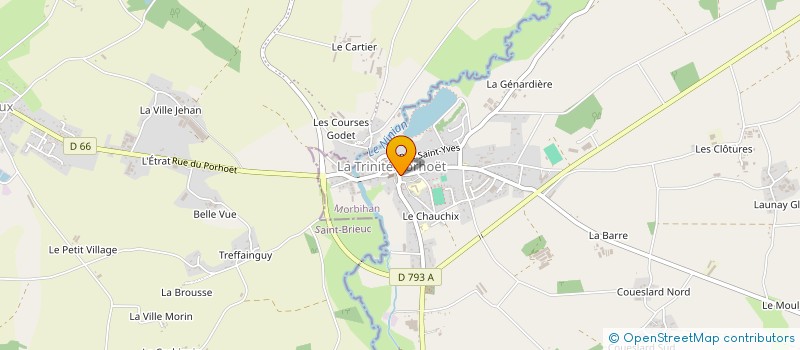 localisation de l'entreprise CELTIC DRIVE  LA TRINITE-PORHOET