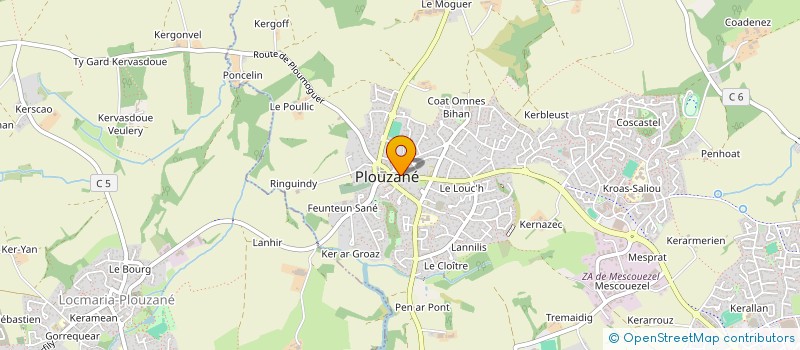 localisation de l'entreprise CELTIC ECHANGE  PLOUZANE